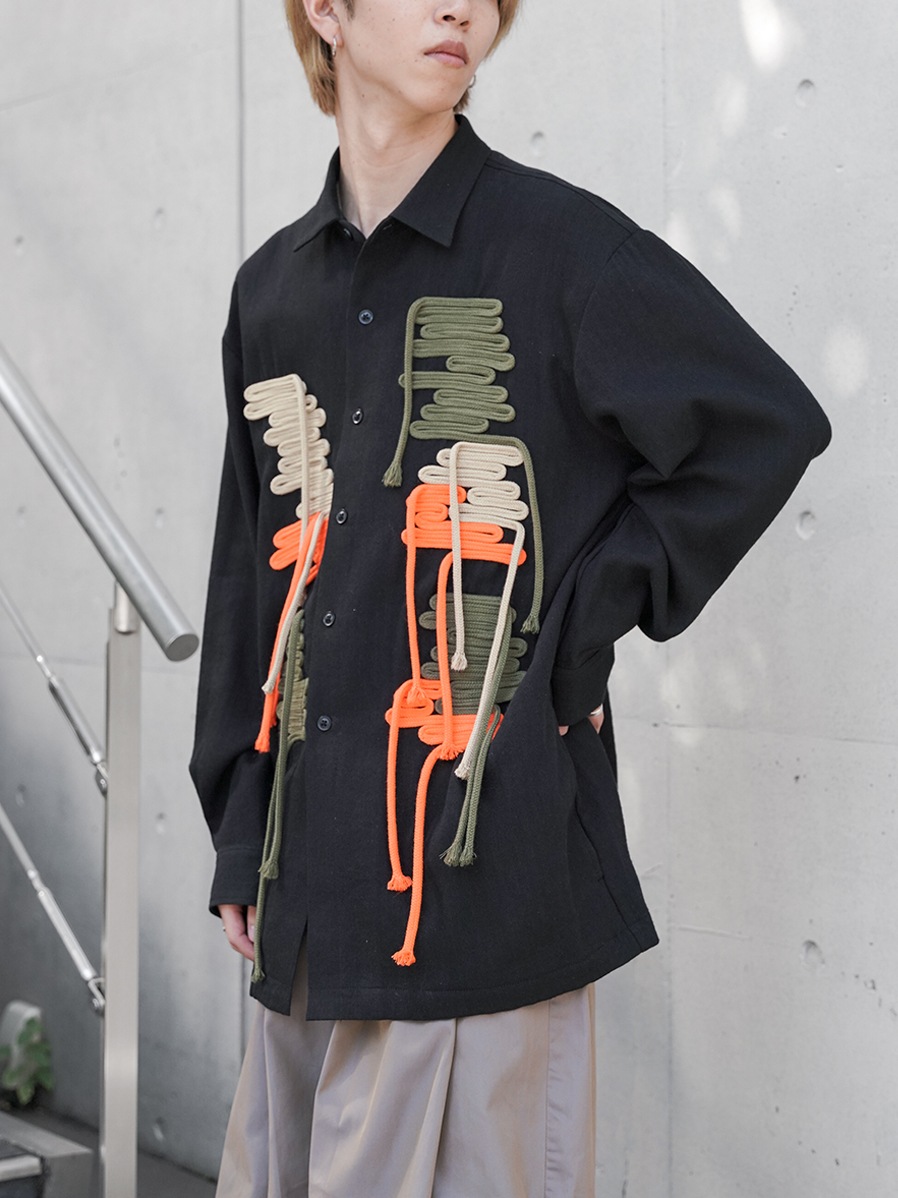 EMAM "REGULAR COLLAR CODE SHIRT" - BLACK