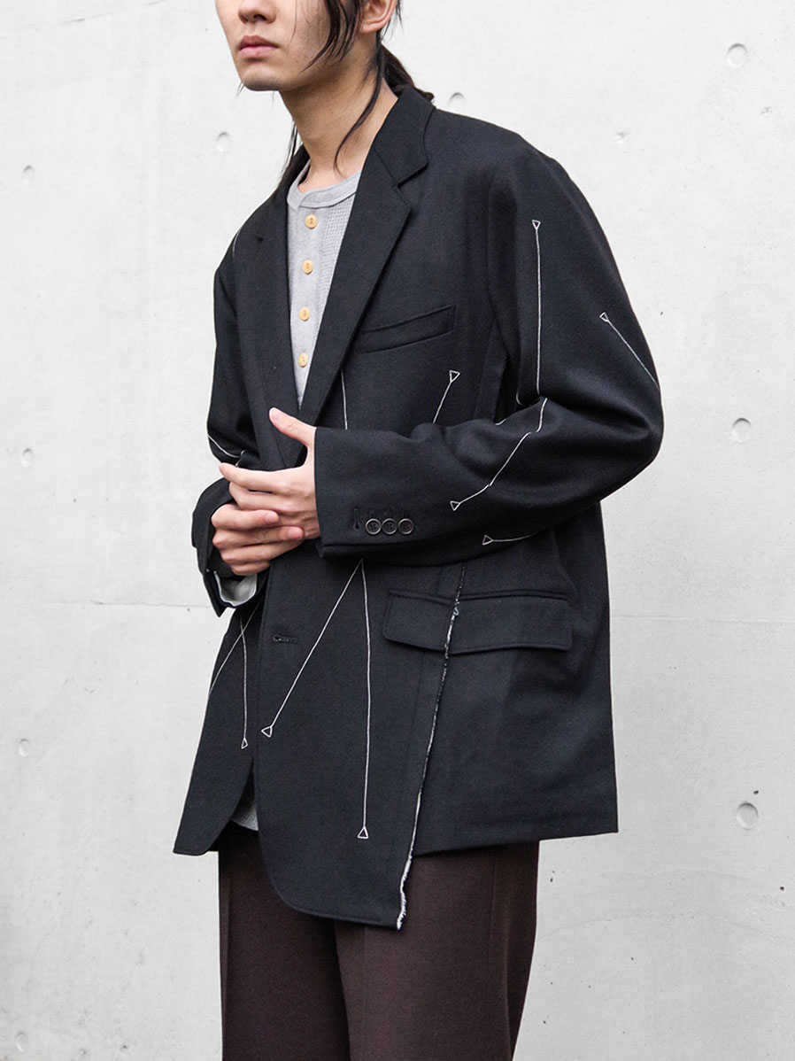 EMAM "CUT OFF STITCH JACKET"