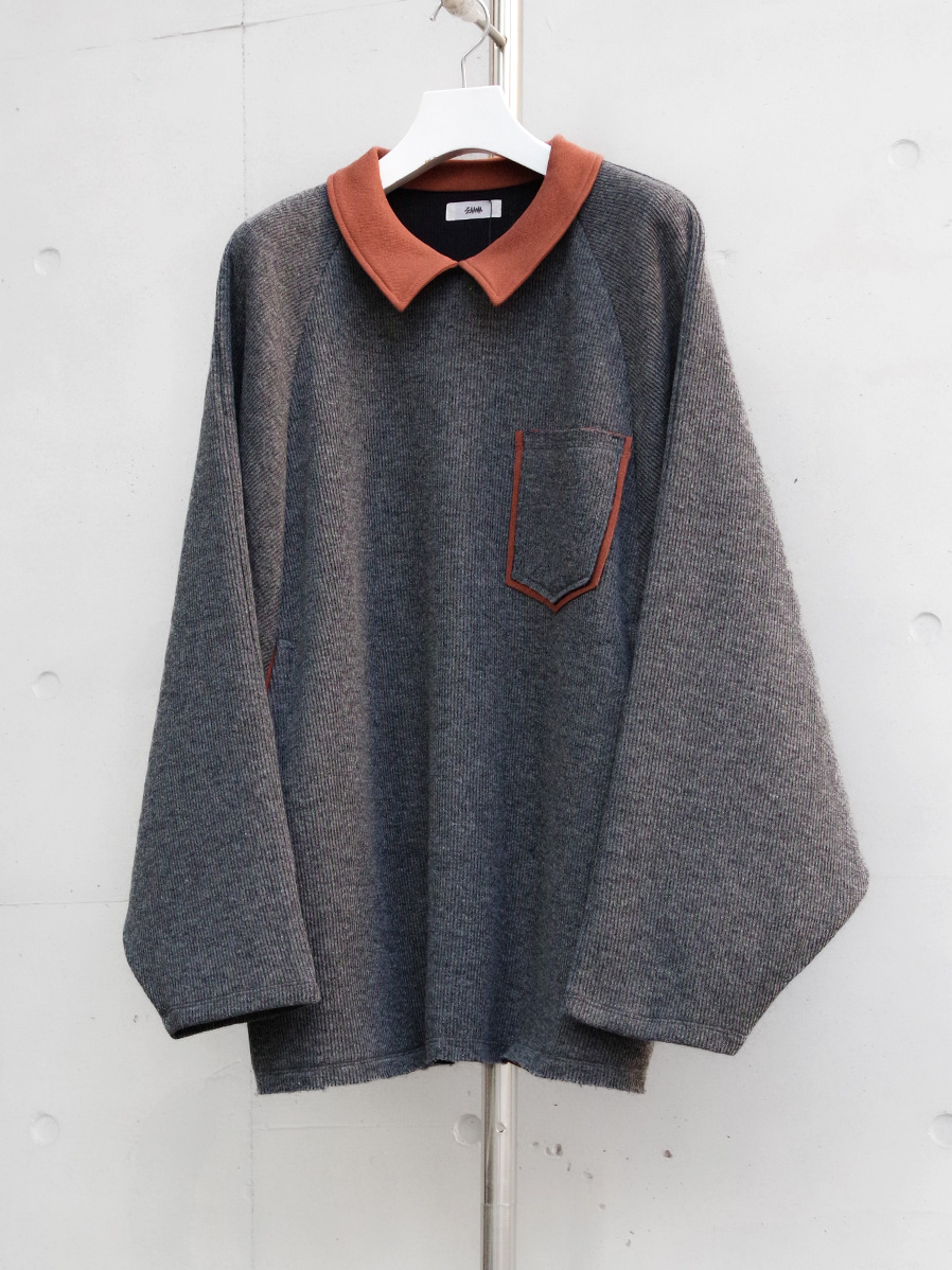 EMAM "REGULAR COLLAR PULLOVER" - CHARCOAL GRAY
