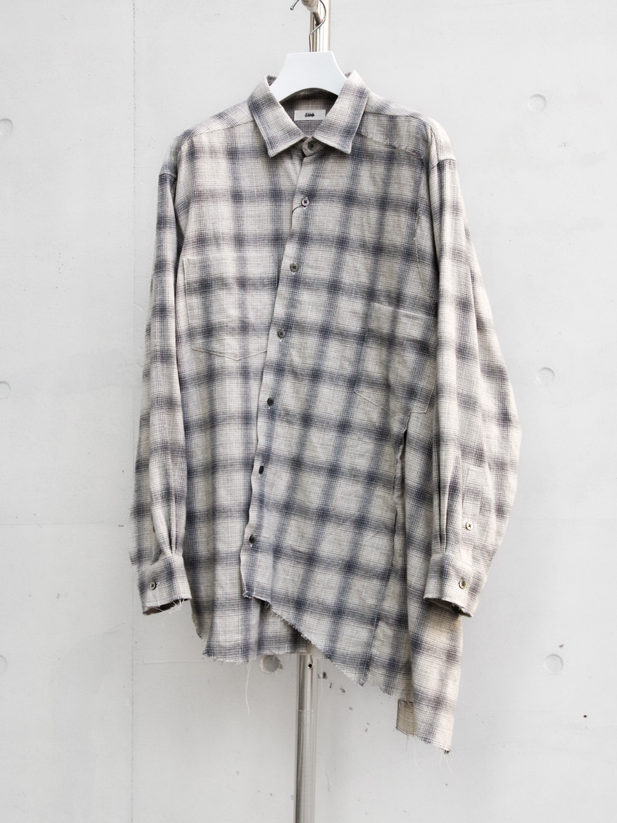 EMAM "ASYMMETRY CUTOFF SHIRT" - CREAM