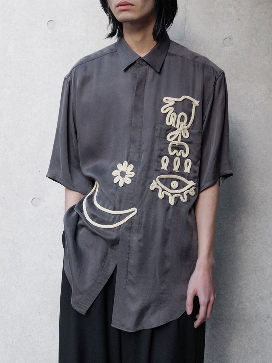 EMAM "Design Code Short Sleeve Shirt" - DARK GRAY