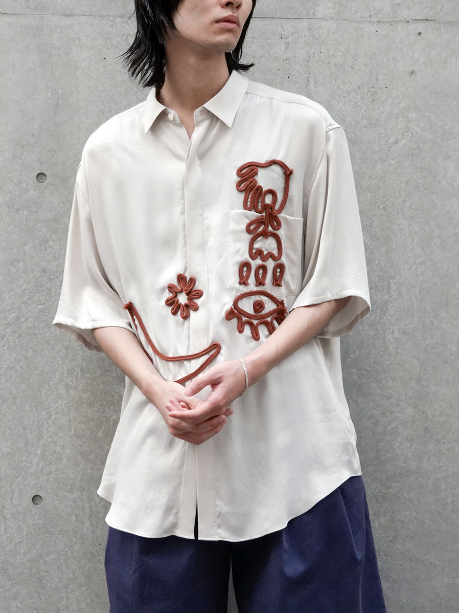 EMAM "Design Code Short Sleeve Shirt" - IVORY