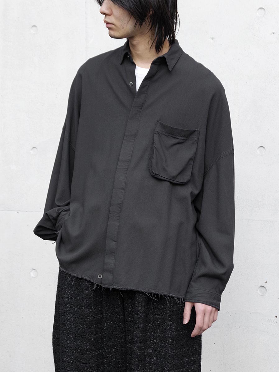 THE JEAN PIERRE "Signature 11XL Shirt(RAYON)" - FADE BLK
