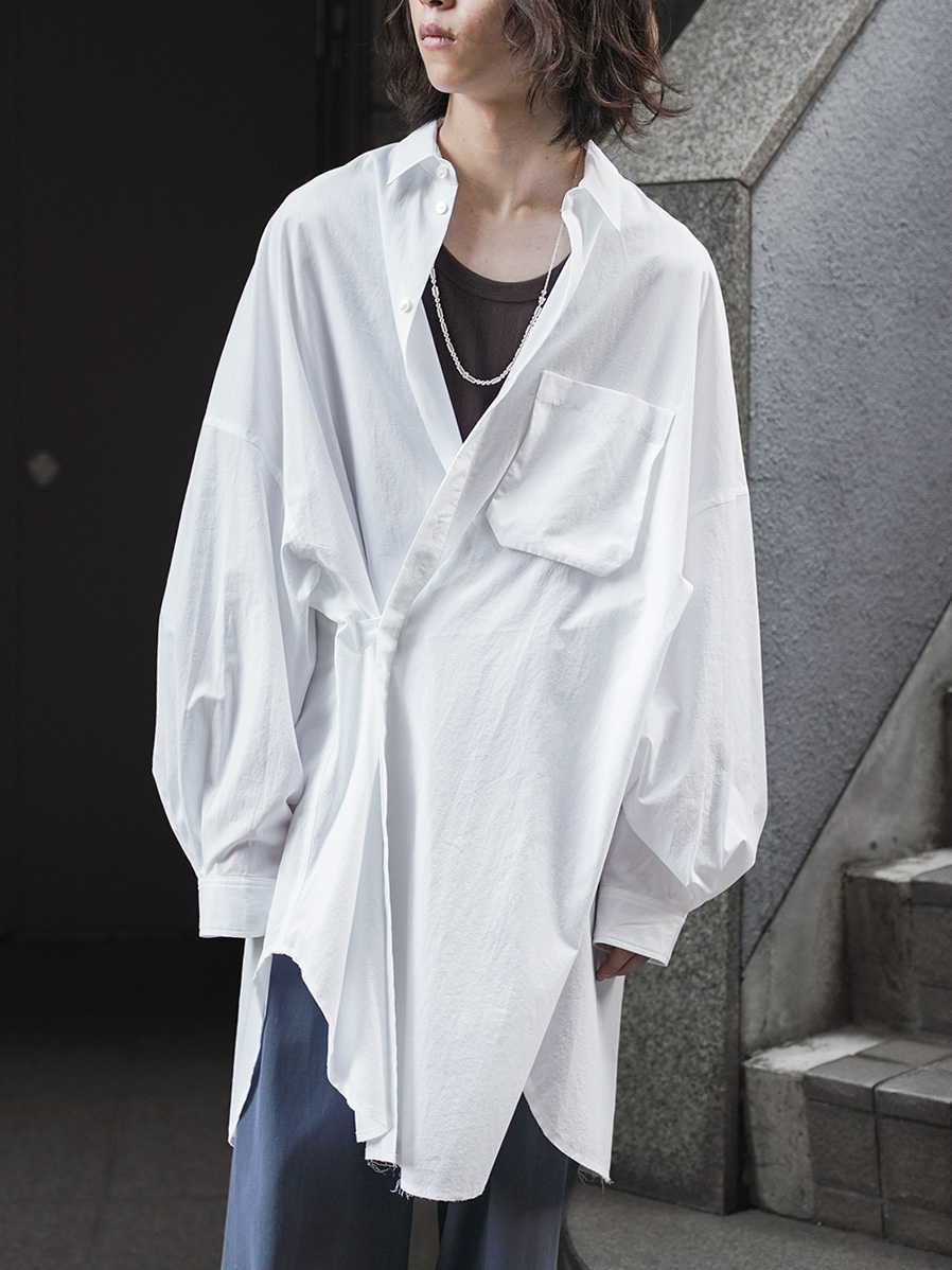 THE JEAN PIERRE "MONK Shirt" - WHITE