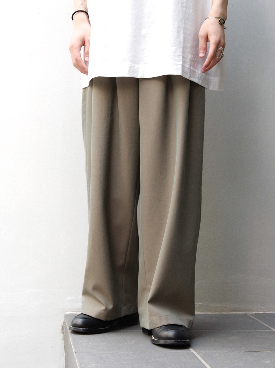 JUHA "IRIDESCENT WIDE EASY PANTS" - BEIGE