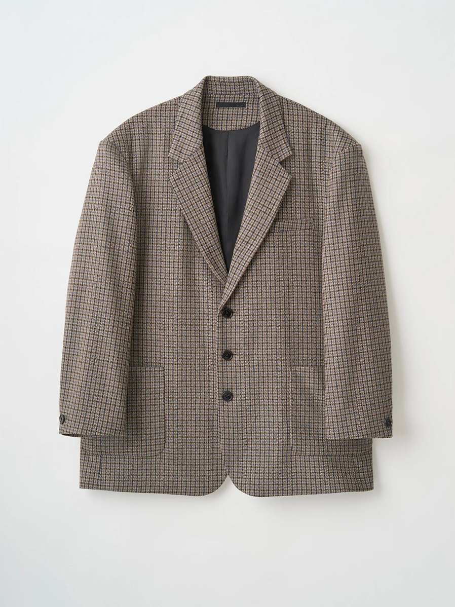 【PRE-ORDER】JUHA "OVERSIZED CHECK JACKET"