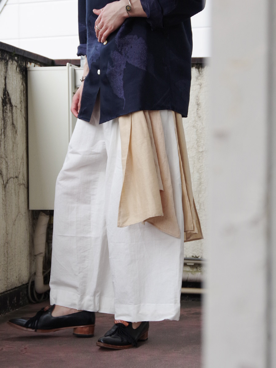 LEH "千層衣EASY PANTS" - BEIGE MIX