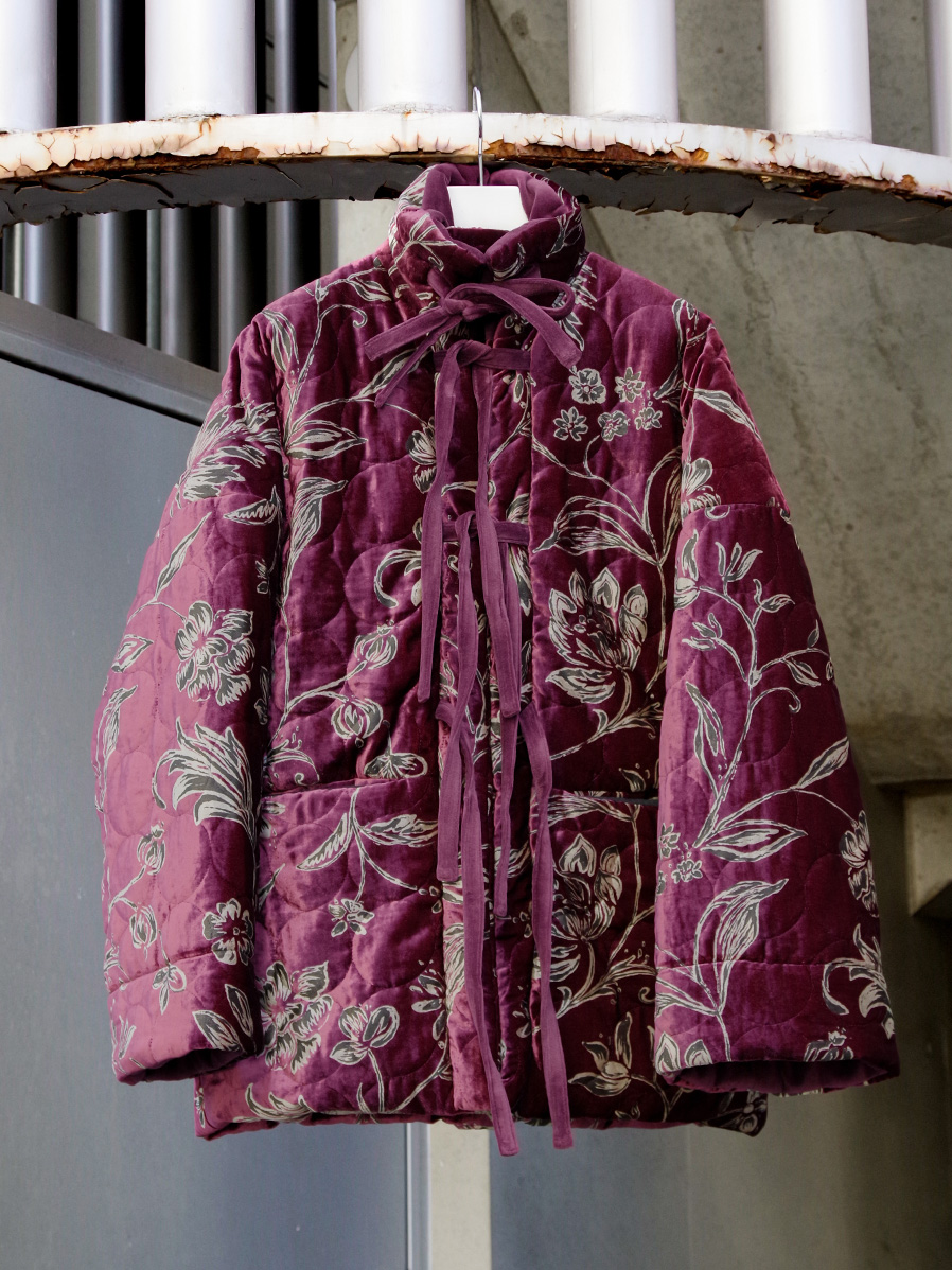 LEH "QUILTED CHINA JACKET" - PURPLE