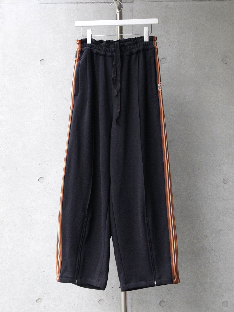 LEH "SWEAT WIDE TRACK PANTS" - BLACK