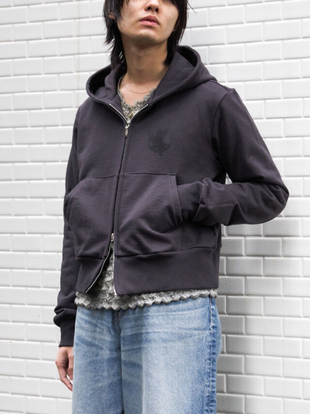 MASU "MB ZIP-UP HOODIE" - BLACK