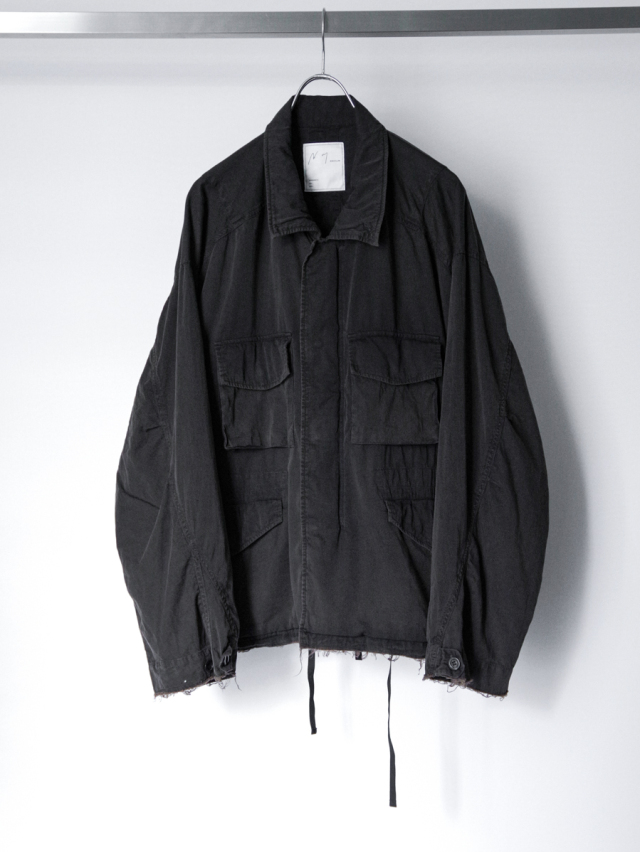 ANCELLM "AGING FIELD JACKET" - BLACK