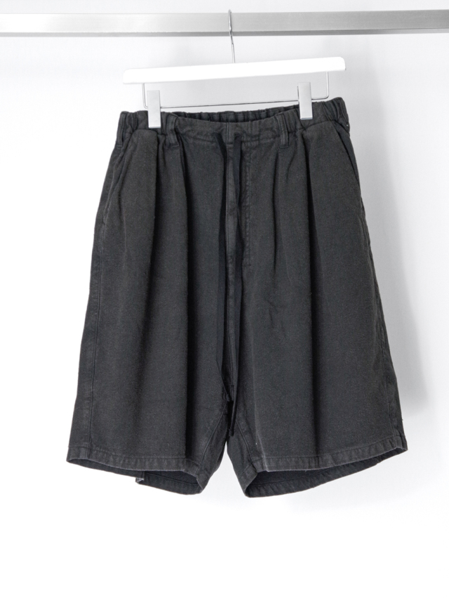 ANCELLM "C/R DUCK SHORT PANTS" - BLACK