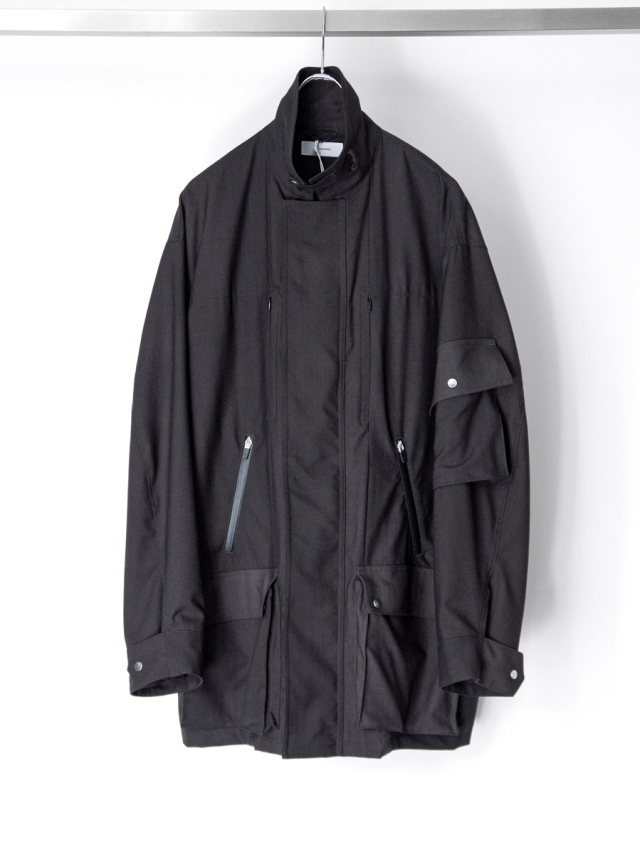 THE JEAN PIERRE "Urban Wool Tech Coverall" - INK BLACK