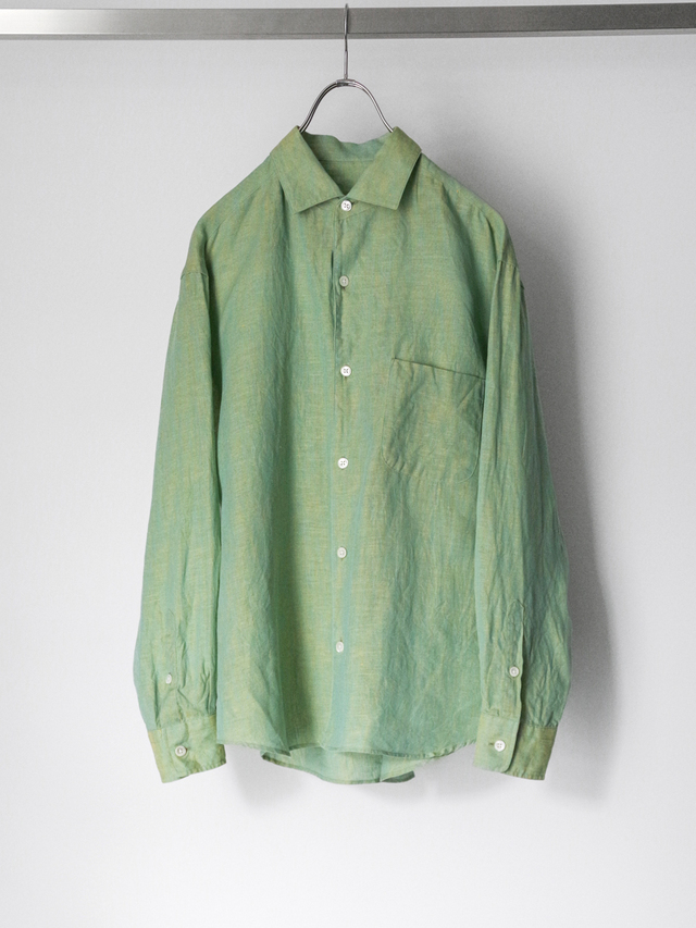 URU "ITALIAN COLLAR L/S SHIRTS B" - YELLOW