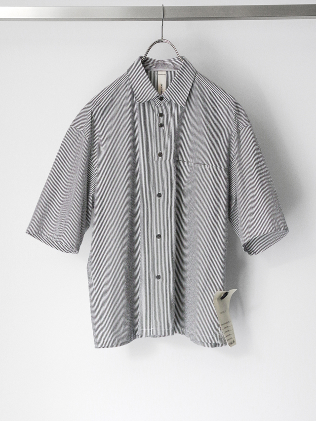 SHINYAKOZUKA "HIS S/S SHIRT(ISSUE#8)" - BLACK STRIPE