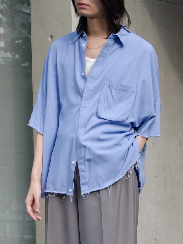 THE JEAN PIERRE "Signature 11XL SS Shirt(RAYON)" - SAX
