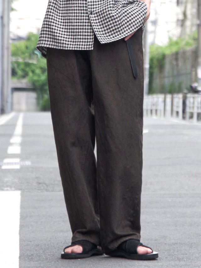 YOKO SAKAMOTO "5POCKET EASY PANTS" - KAKISHIBU