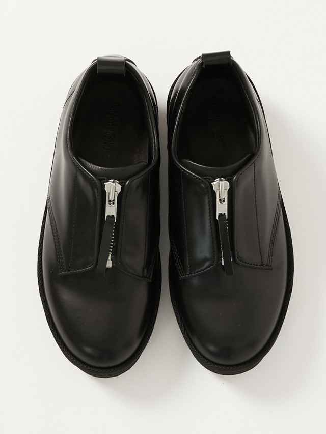 靴 ALMOSTBLACK \"LEATHER ZIPPER SHOES\" ALMOSTBLACK (オールモストブラック) 