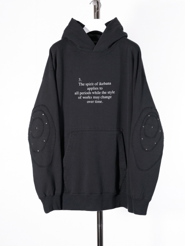 【23AW】 ALMOSTBLACK (オールモストブラック) "ARM CIRCLE PATCHED BLEACH FADE PARKER