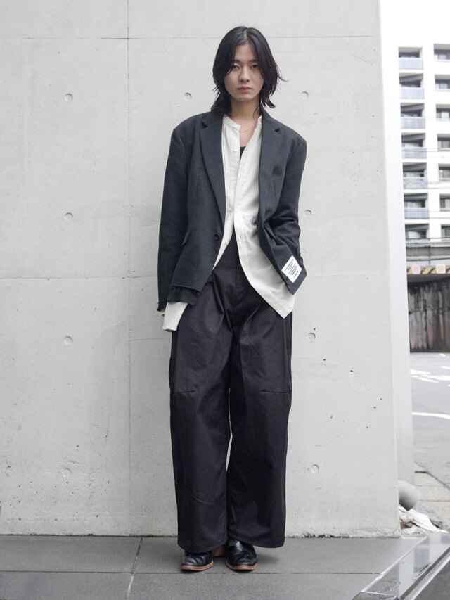パンツ SHINYAKOZUKA Hi baggy 25ss SHINYAKOZUKA - Hi, BAGGY / COLOURLESS BLACK | Retikle Online