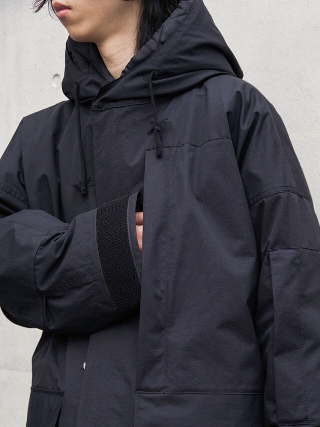 almostblack グラフィックモッズコート almostblack グラフィックモッズコート