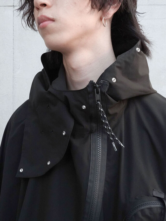 ジャケット・アウター ALMOSTBLACK 22AW WOVEN JACKET ALMOSTBLACK/オールモストブラック】WOVEN CUT OFF REMOVAL 65 MODS