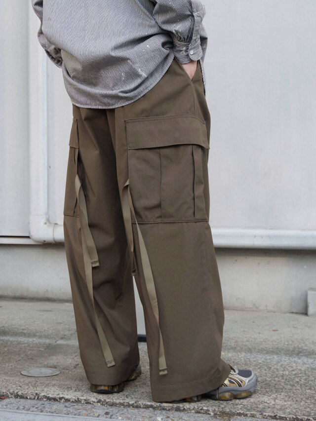 någonstans✨ PEオックス Pocket wide PT/パンツ SALE】ALMOSTBLACK (オールモストブラック) 