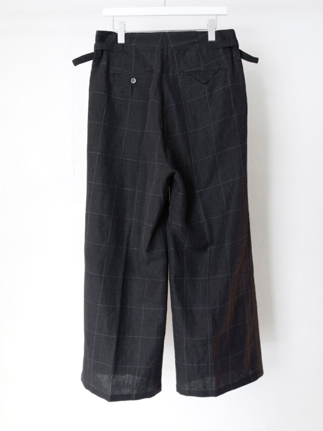 パンツ ANCELLM WINDOWPANE LONG LENGTH PANTS 2022AW】 ANCELLM (アンセルム) 