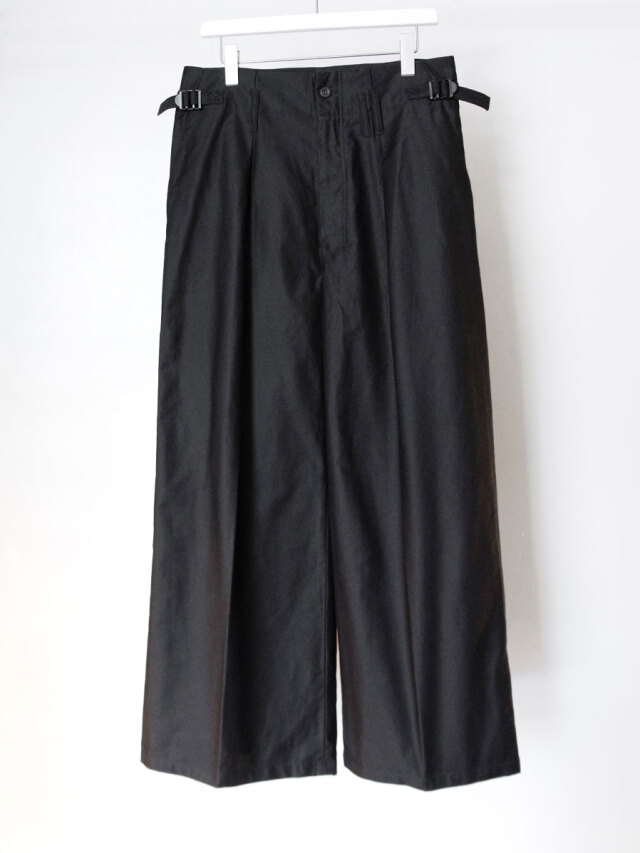 ANCELLM "MOLESKIN LONG LENGTH PANTS" - BLACK