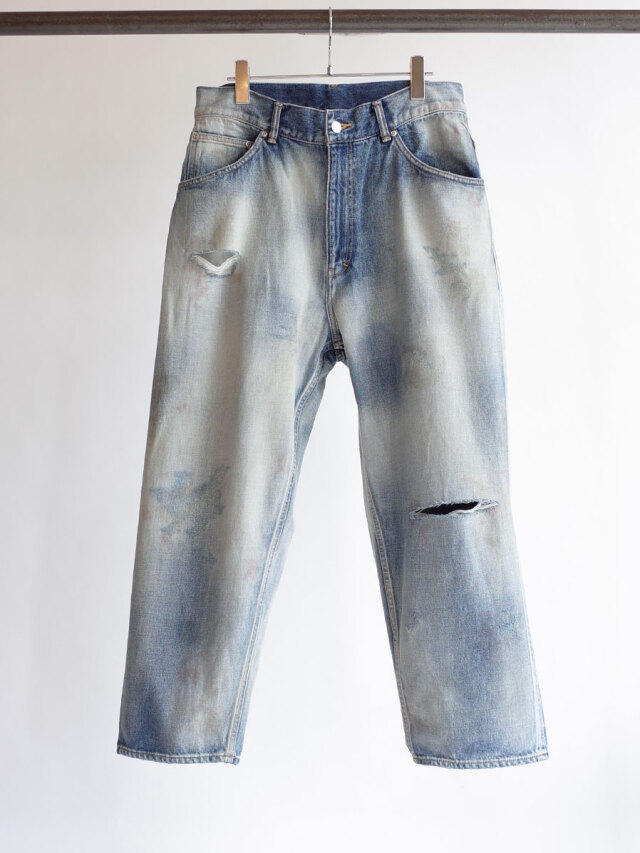 ANCELLM DENIM PANTSアンセルムデニム CRASH SELVEDGE SHOE CUT 5P DENIM PANTS – ANCELLM