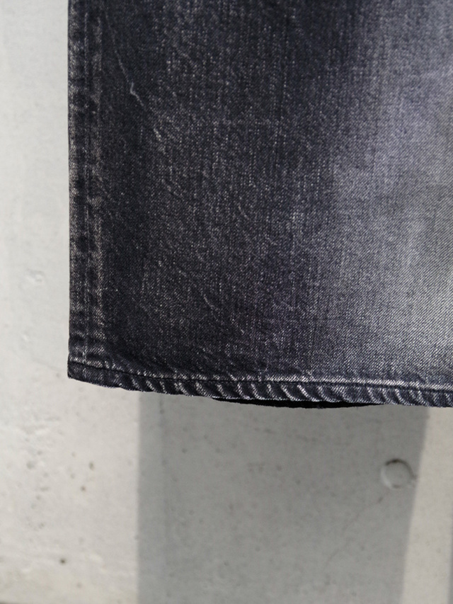 パンツ ANCELLM MIX COLOR WIDE DENIM PANTS black ANCELLM | アンセルム MIX COLOR WIDE DENIM PANTS(BLACK) / ミックス