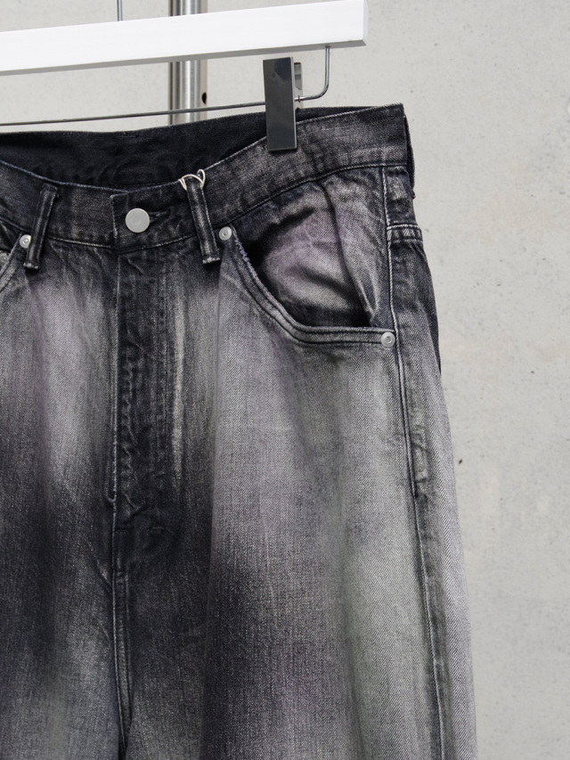 v*8様 ANCELLM MIX COLOR WIDE DENIM PANTS ANCELLM - MIX COLOR WIDE DENIM PANTS/BLACK | NapsNote