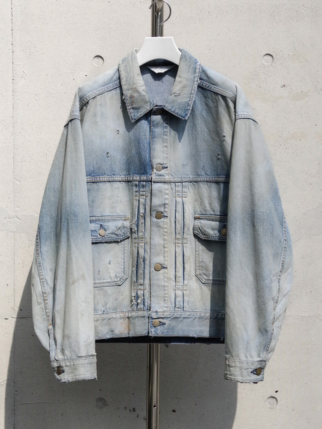 ANCELLM "DAMEGE DENIM JACKET type-2" - INDIGO