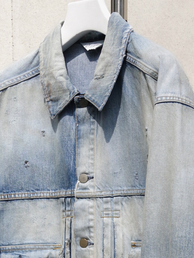 ジャケット・アウター DAMEGE DENIM JACKET type-2 ANCELLM - DAMEGE DENIM JACKET type-2/D.PINK | NapsNote