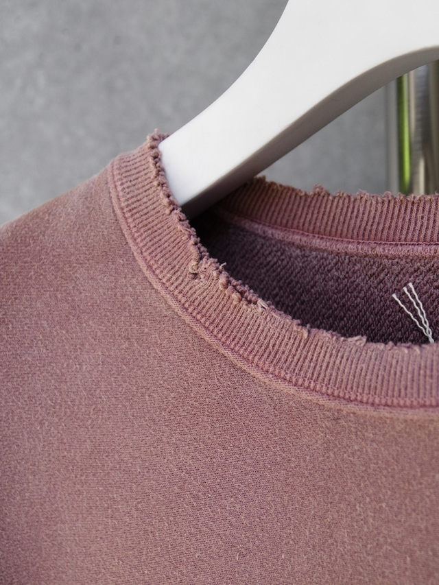 トップス ANCELLM DYED DAMEGE FLOWER PT SWEAT ANCELLM】DYED DAMAGE FLOWER PT SWEAT SHIRTS | s