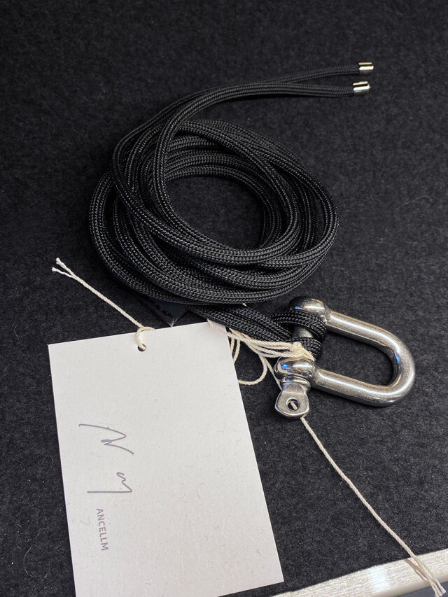 ANCELLM "ROPE BELT" - BLACK