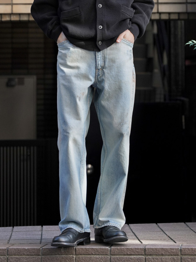 ANCELLM "SELVEDGE DENIM STRAIGHT 5P PANTS"