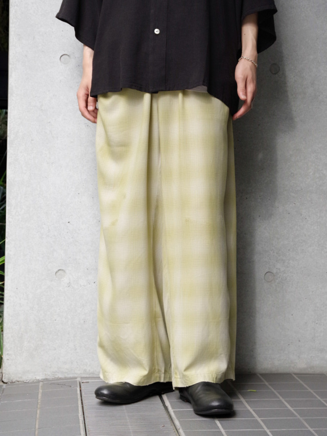 ANCELLM "RAYON EASY SLACKS" - YELLOW