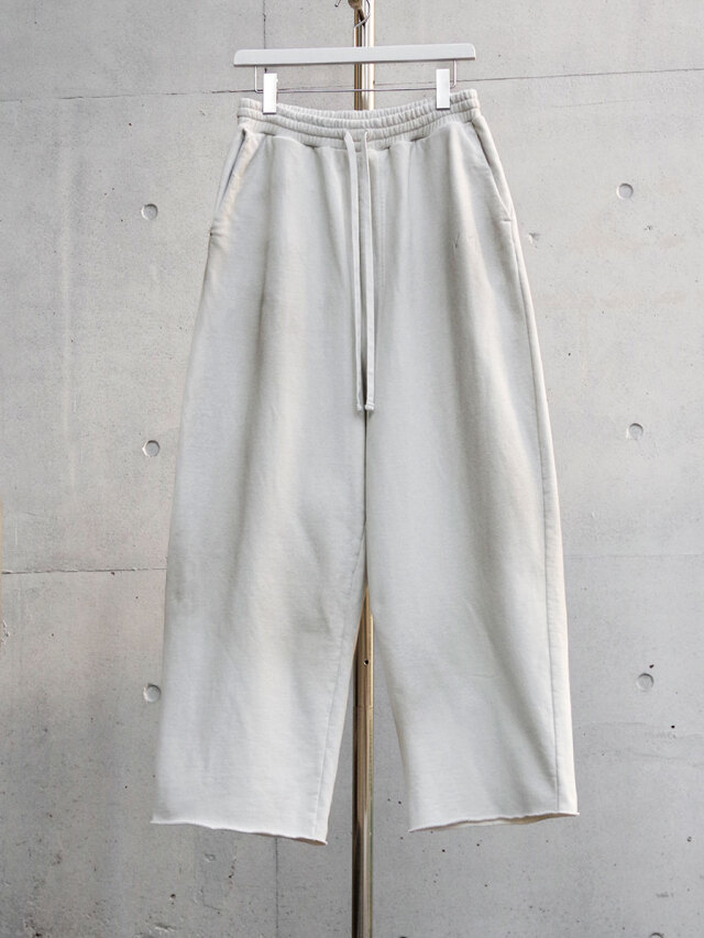 ANCELLM "DYED SWEAT PANTS" - WHITE