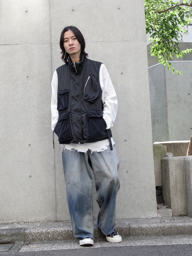 ronherman キルティングダウンベスト H&M キルティングベスト ロングベスト ダウン - メルカリ