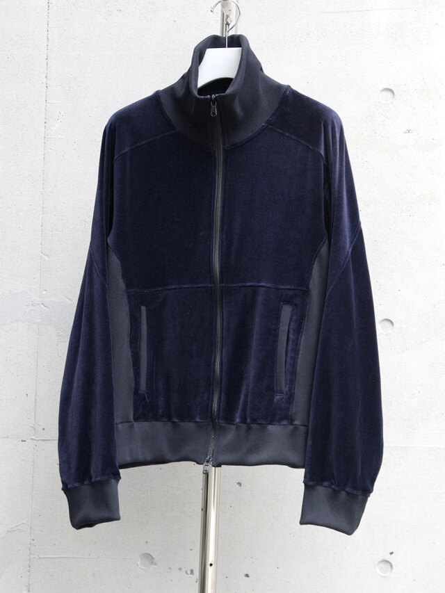 ANCELLM "VELOUR SWITCHING JACKET" - NAVY