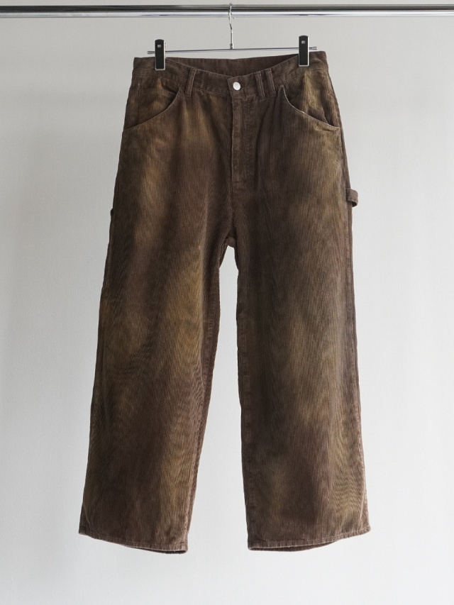 ANCELLM "CORDED VELVETEEN PAINTER PANTS" - BROWN