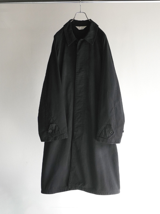 ANCELLM "DRILL BALMACAAN COAT" - BLACK