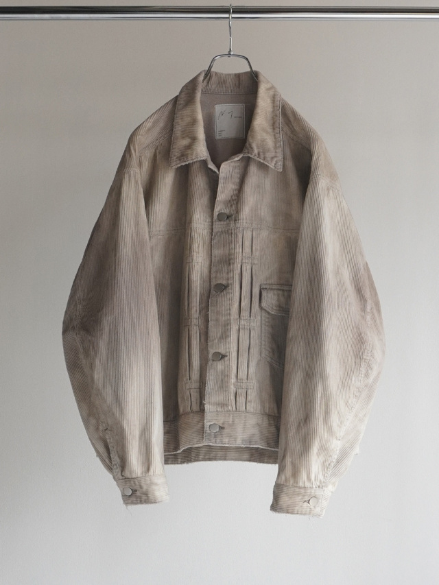 ANCELLM "CORDED VELVETEEN JACKET" - GRAY