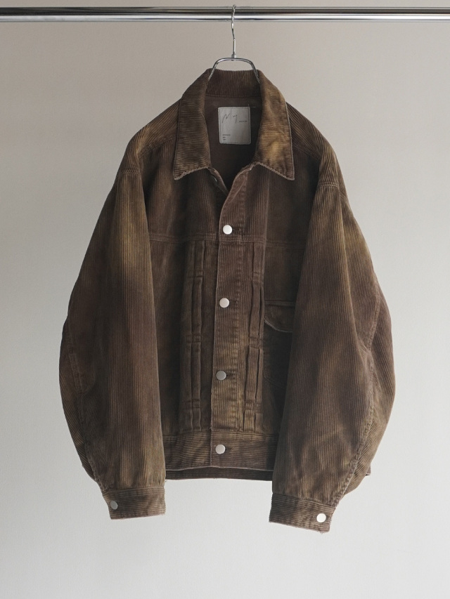 ANCELLM "CORDED VELVETEEN JACKET" - BROWN