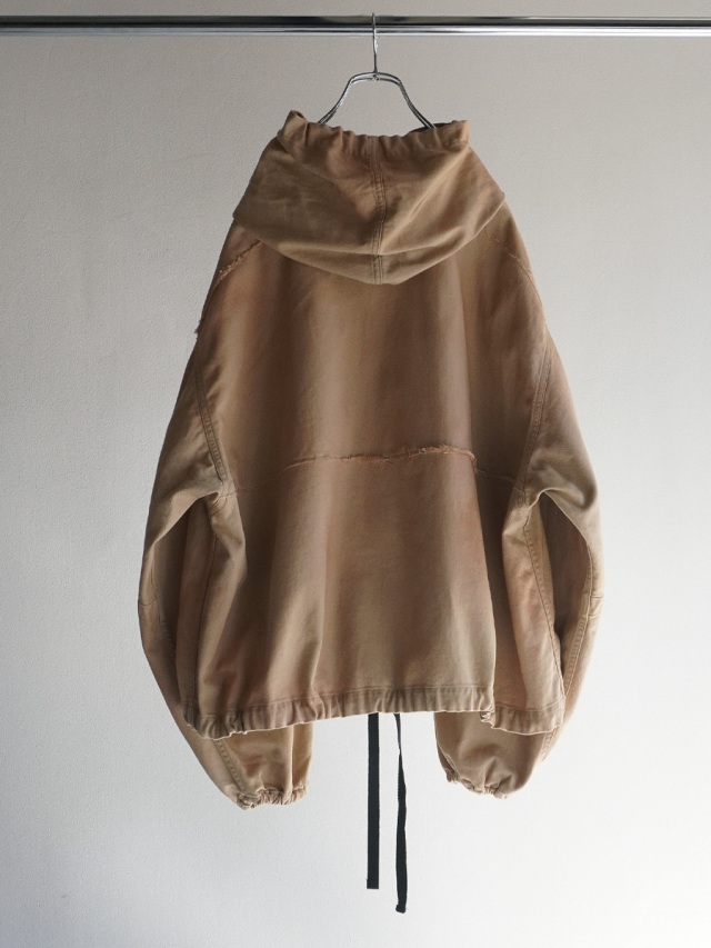 25ss アンセルム ancellm DRILL HOODIE JACKET ANCELLM “DRILL HOODIE JACKET” COL: BLACK SIZE: 1,2 178cm / 2