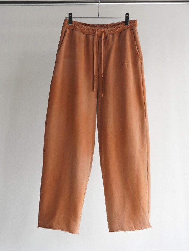 ANCELLM "DYED SWEAT PANTS" - TERRACOTTA