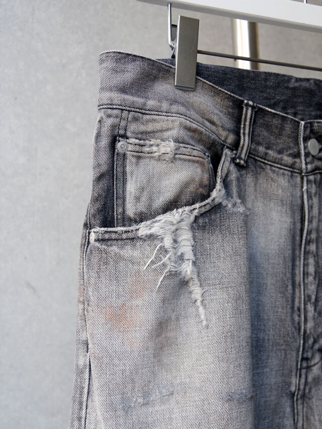 ancellm 伊勢丹限定　デニムパンツ　ヴィンテージ　クラッシュ ancellm 伊勢丹限定 デニムパンツ ヴィンテージ クラッシュ