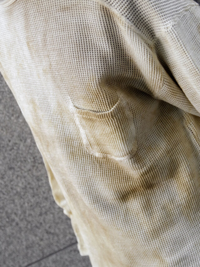 トップス ANCELLM \"DYED MESH LS T-SHIRT\" - BEIGE ANCELLM DYED MESH LS T-SHIRT | MusterWerk Sud.