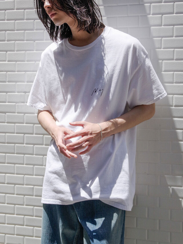 ANCELLM "EMBROIDERY T-SHIRT" - WHITE